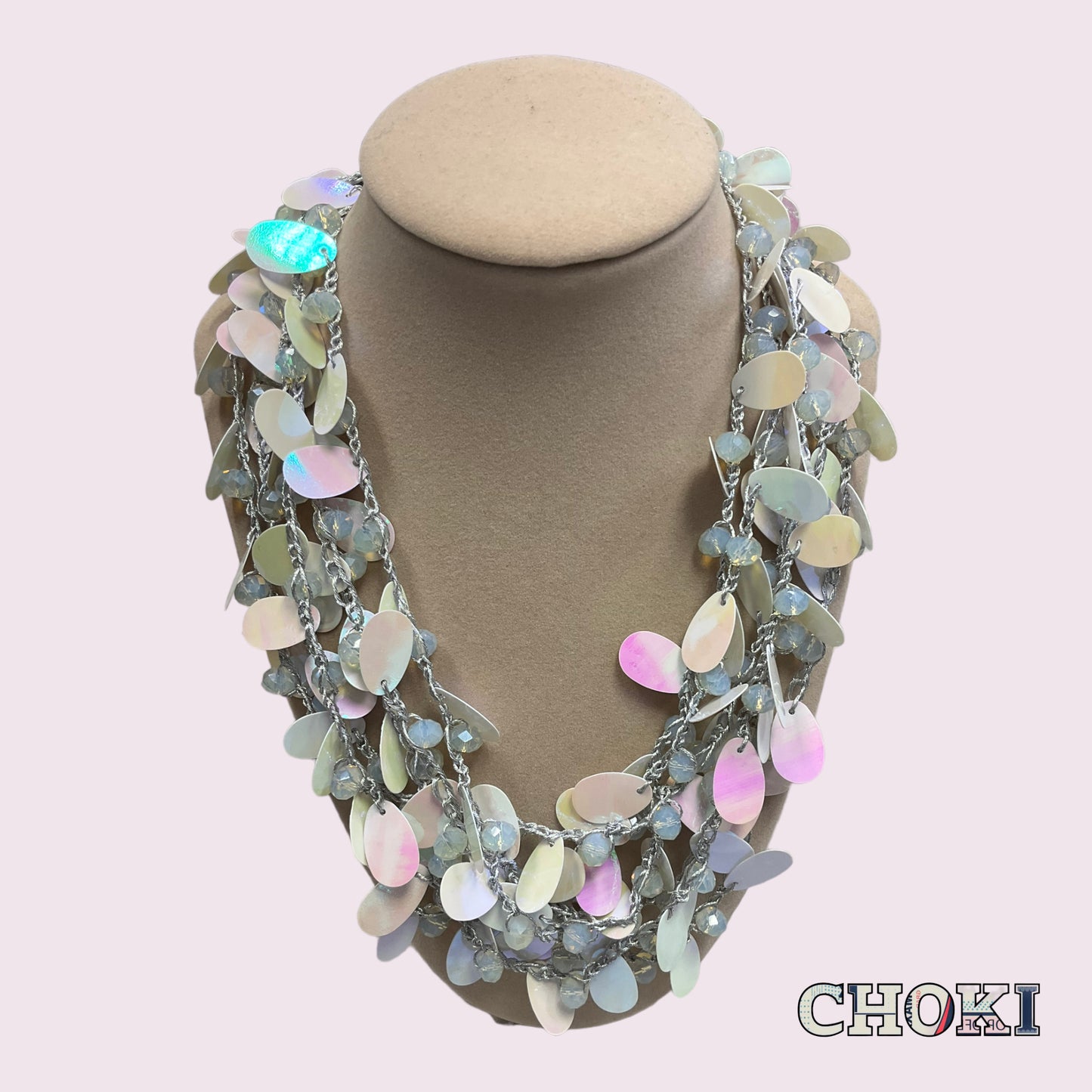 Summer discs necklace