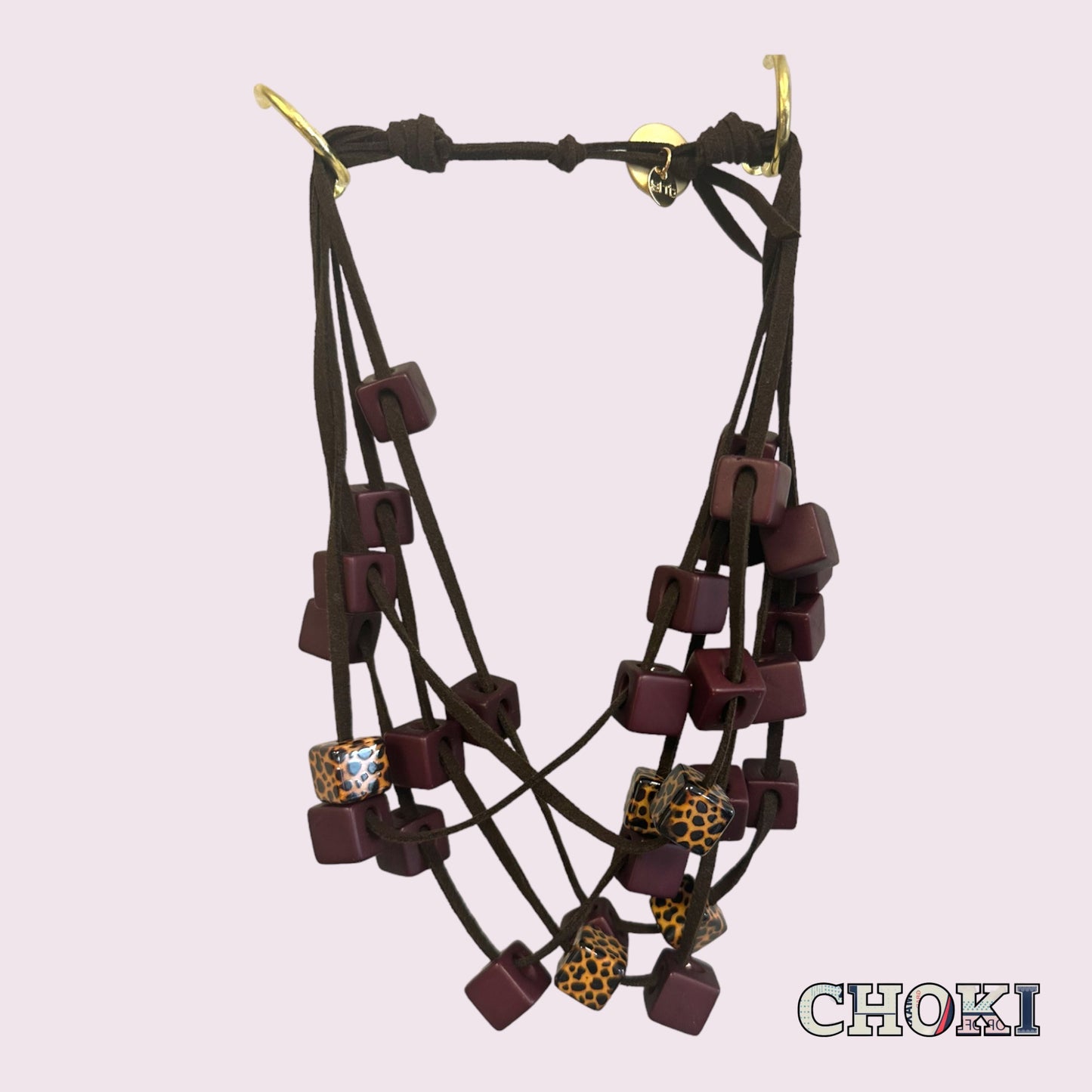 Cord Cube Necklace