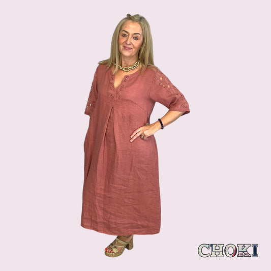 Mel linen dress