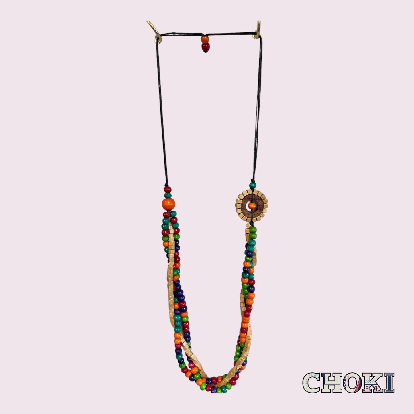 Wooden Multi Coloured Necklaces