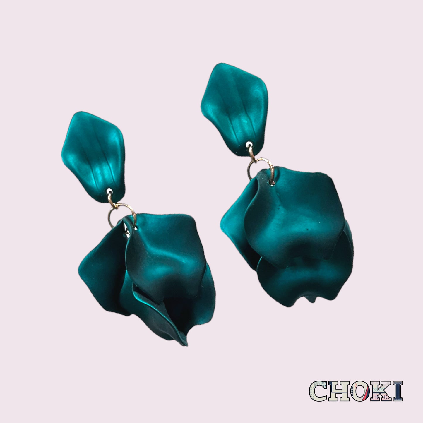 Resin Petals Earrings