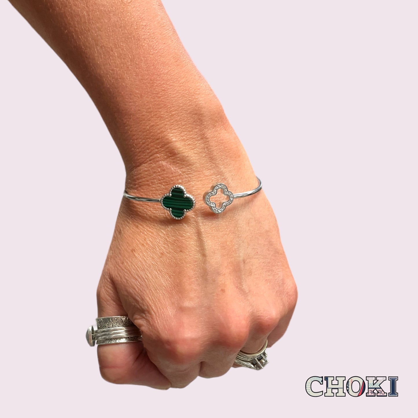 Van Cleef Inspired Bracelet - silver