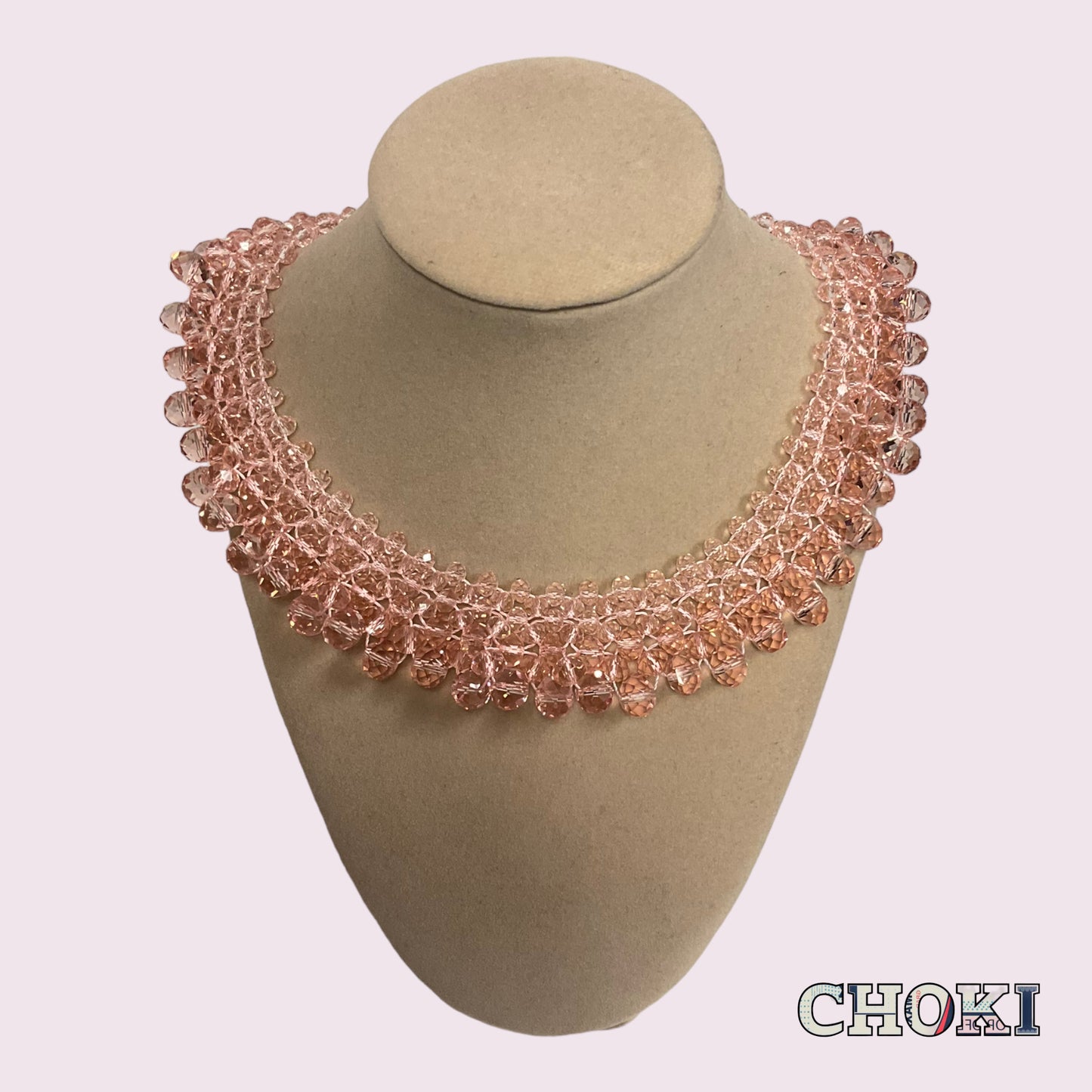 Pink Diamante necklace