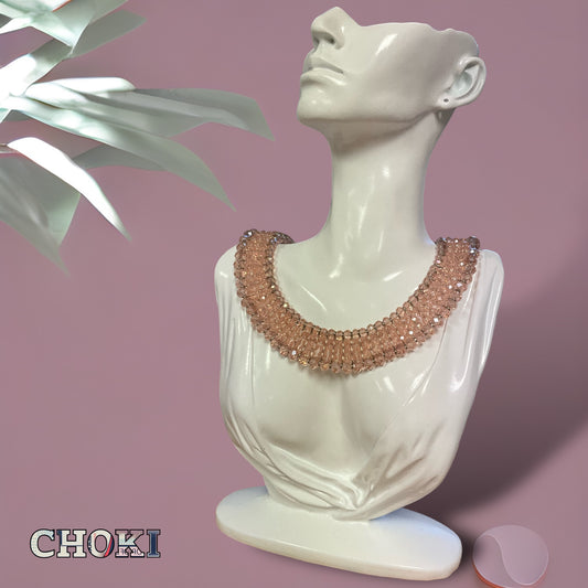 Pink Diamante necklace